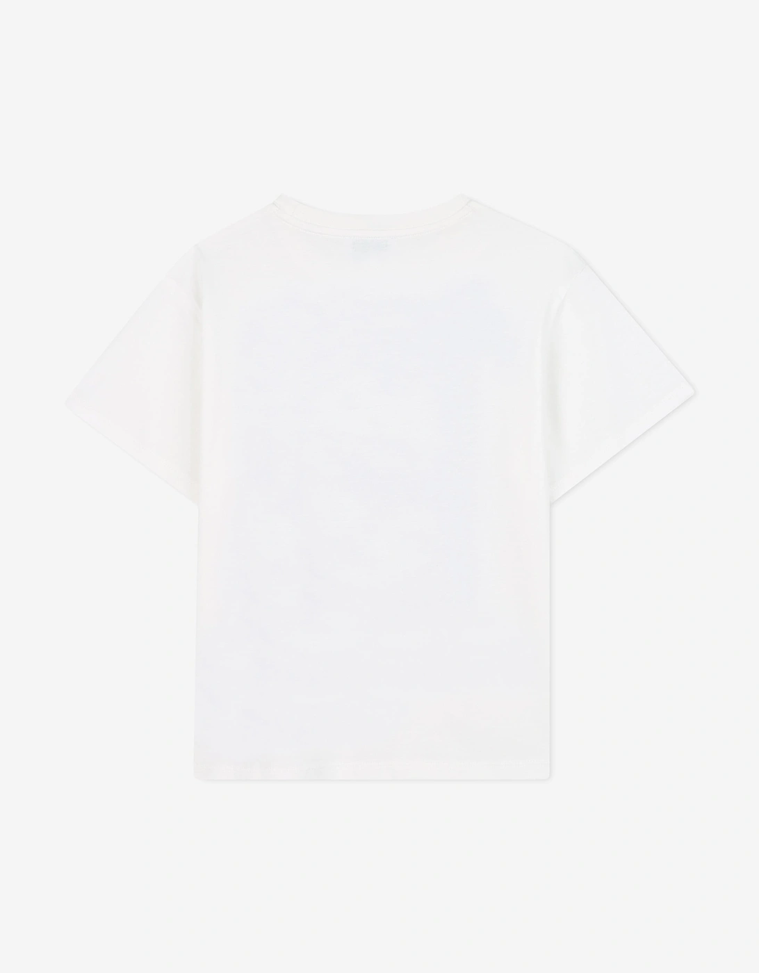 Boys Branded Print T-Shirt in Ivory