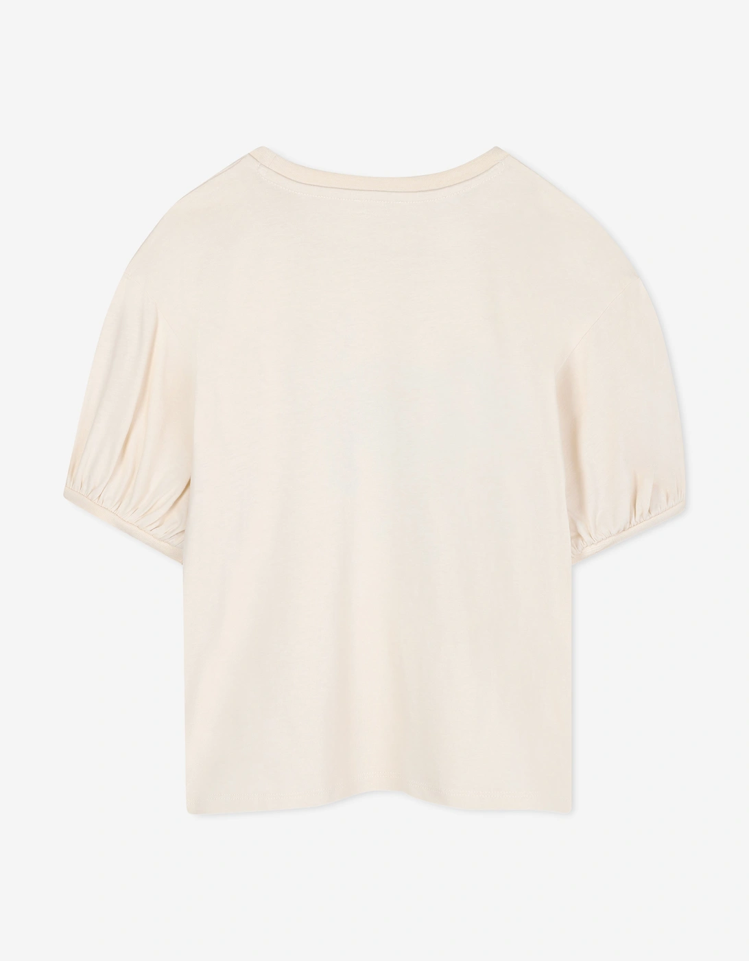 Girls Tiger Print T-Shirt in Ivory