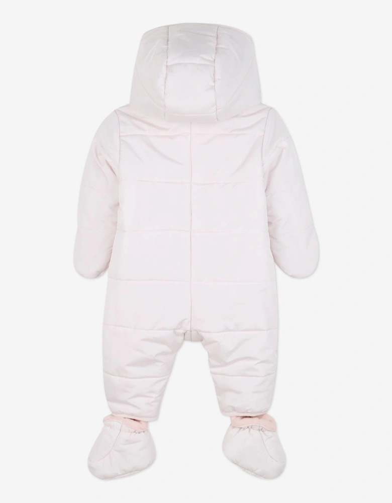 Baby Girls Elephant Snowsuit in Pink