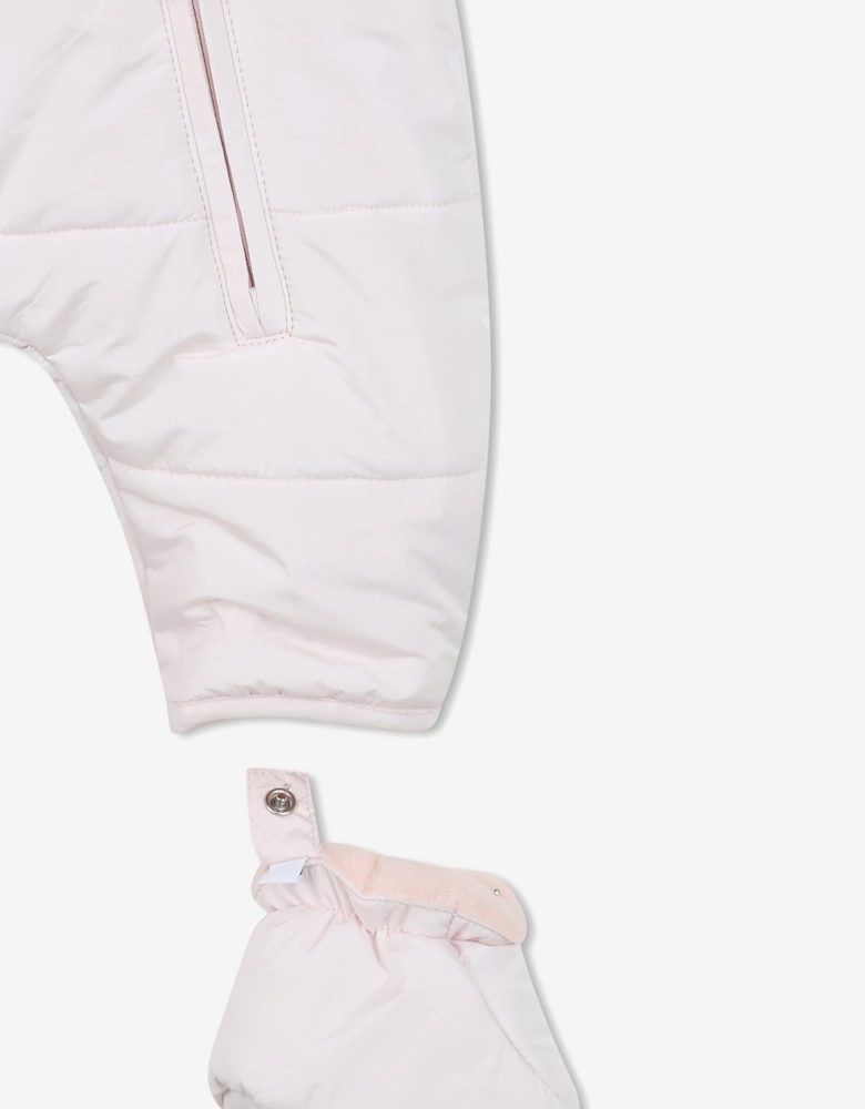 Baby Girls Elephant Snowsuit in Pink