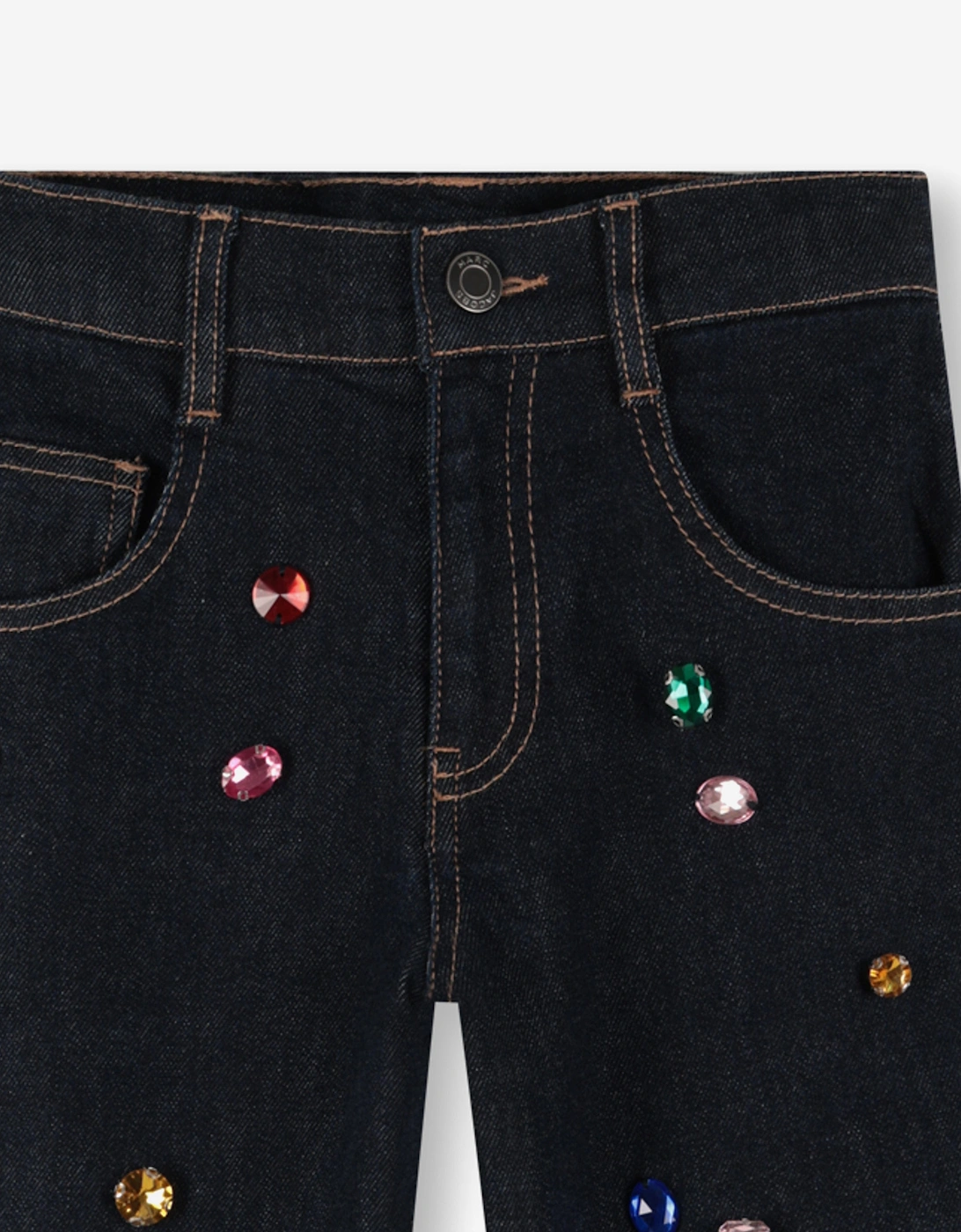 Girls Gemstone Jeans in Navy