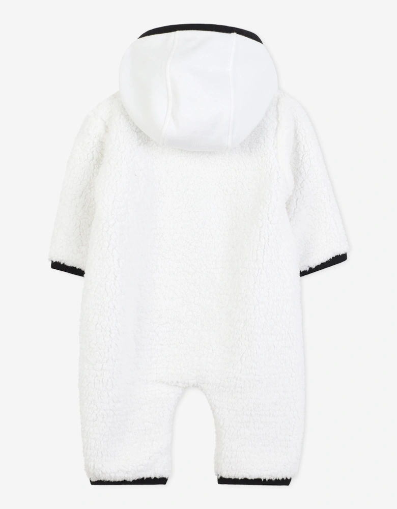 BOSS Baby Boys Faux Shearling All In One in Ivory