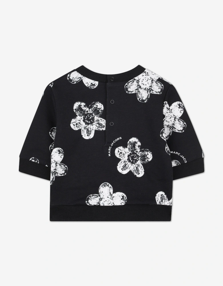MARC JACOBS Baby Girls Daisy Print Tracksuit in Black