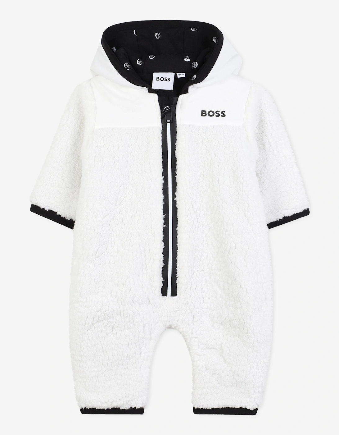BOSS Baby Boys Faux Shearling All In One in Ivory, 5 of 4