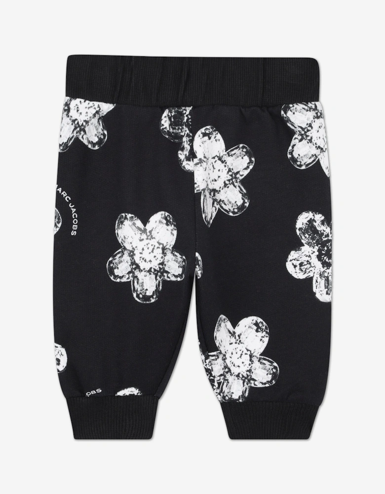 MARC JACOBS Baby Girls Daisy Print Tracksuit in Black