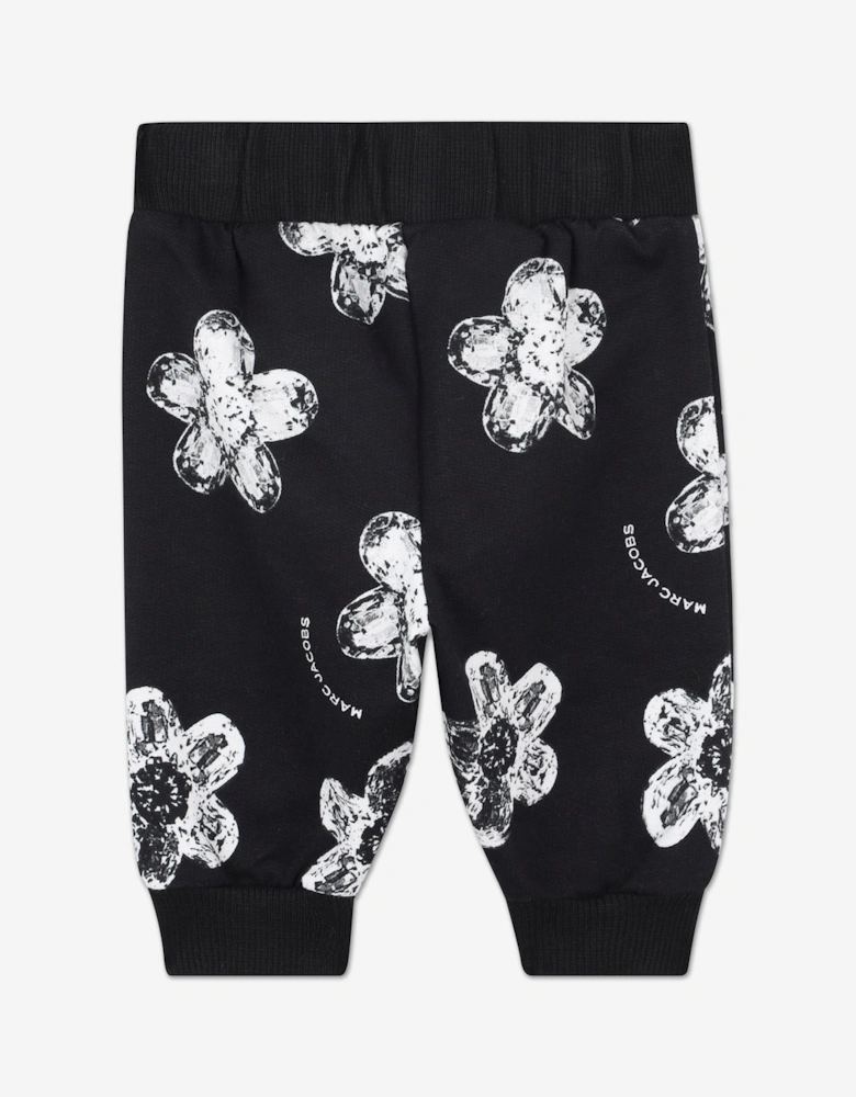 MARC JACOBS Baby Girls Daisy Print Tracksuit in Black