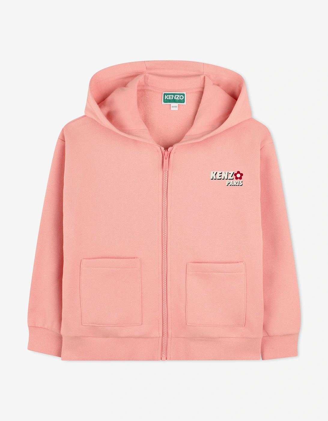 Girls Logo Zip Up Top in Pink, 5 of 4