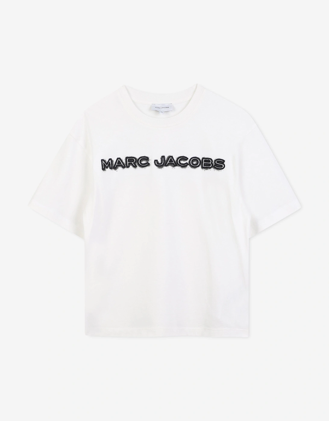 Boys Embroidered Logo T-Shirt in Ivory, 4 of 3