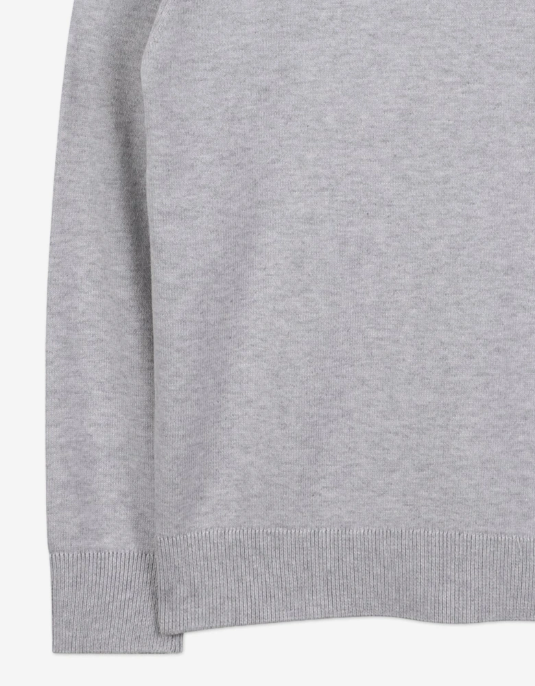 BOSS Boys Logo Knitted Jumper in Grey