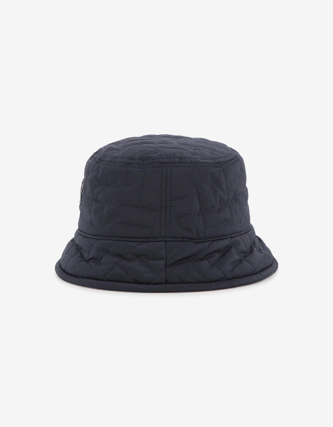 Kids Quilted Bucket Hat in Navy