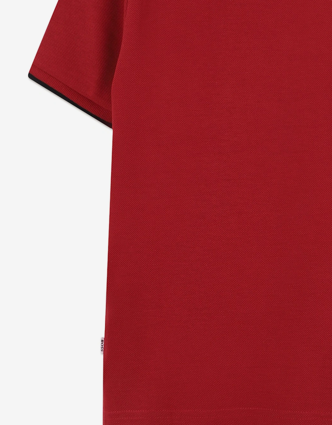 BOSS Boys Logo Print Polo Shirt in Red