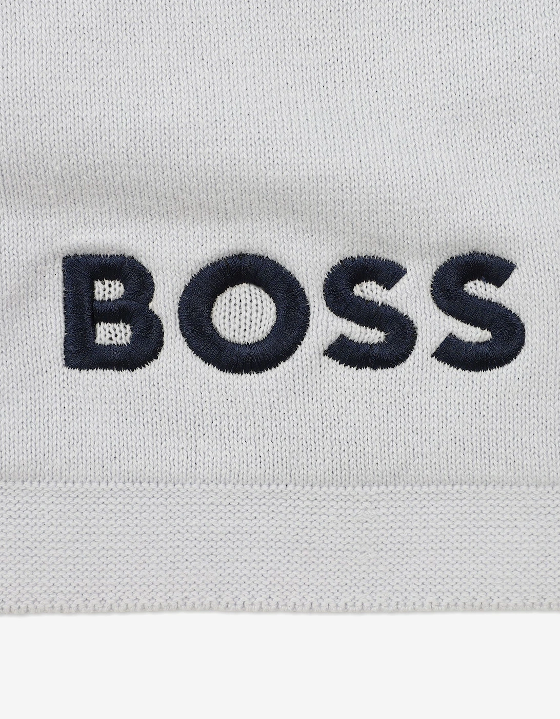 BOSS Baby Boys Monogram Blanket in Blue (75cm)