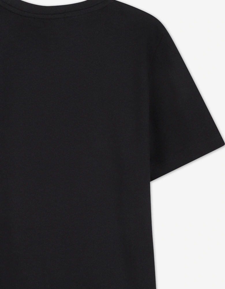 BOSS Boys Monogram Logo T-Shirt in Black