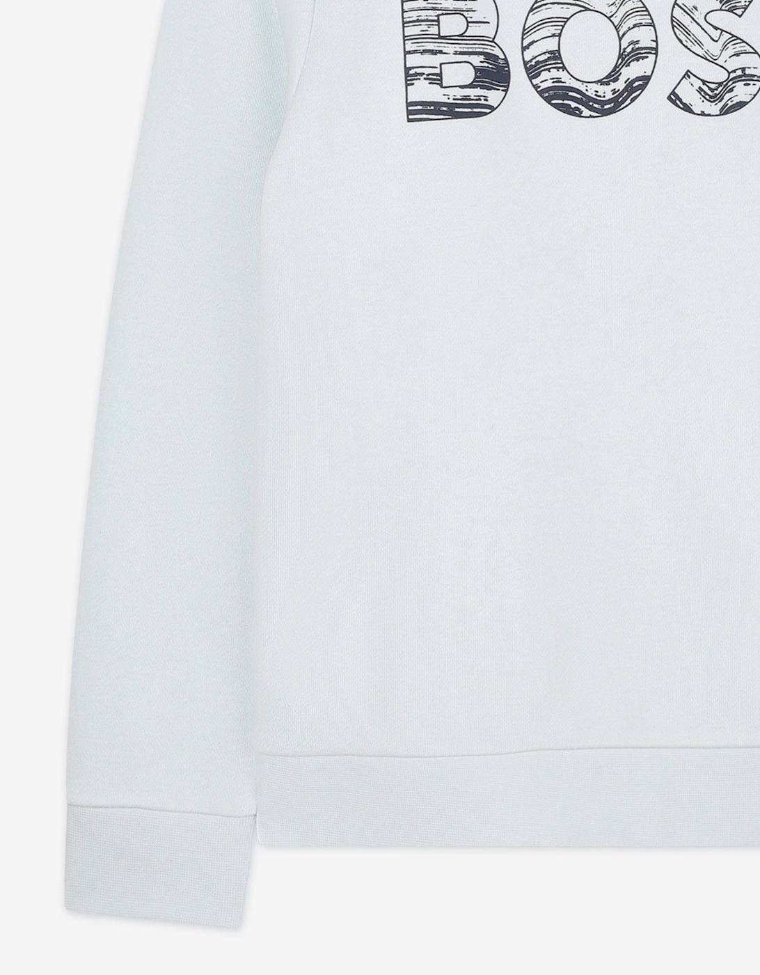 BOSS Boys Logo Print Sweatshirt in Blue