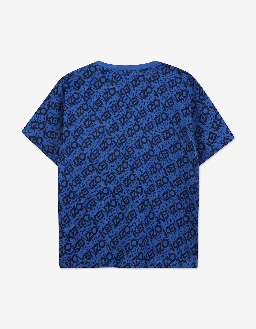 Boys Logo Print T-Shirt in Blue