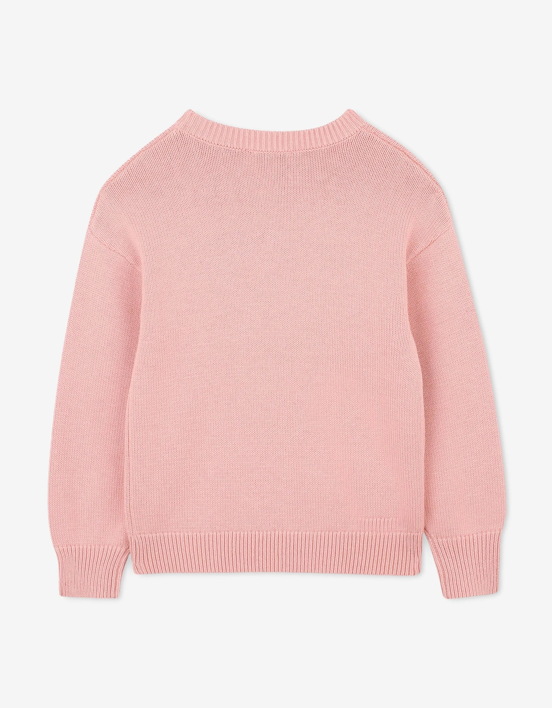 Girls Lucky Tiger Knitted Jumper in Pink
