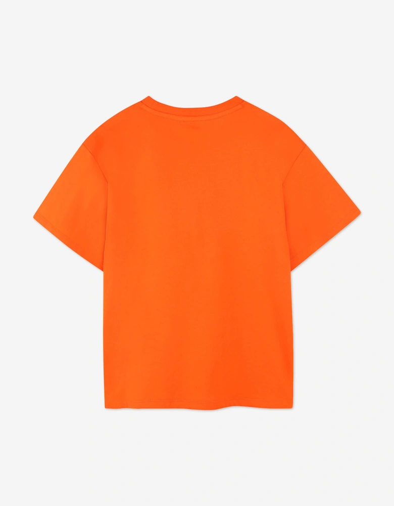 Kids Lucky Tiger T-Shirt in Orange