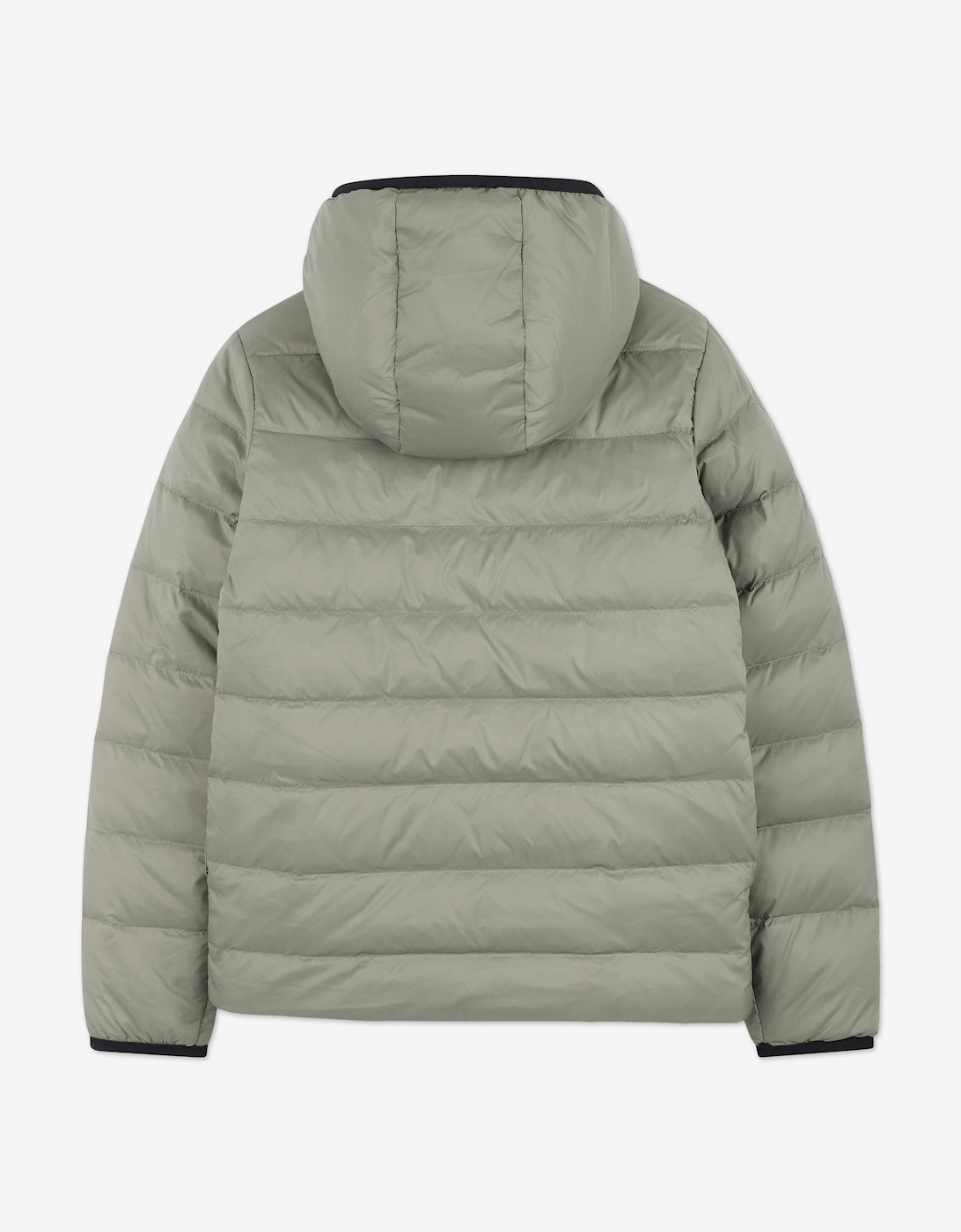 BOSS Boys Reversible Down Padded Puffer Jacket in Green