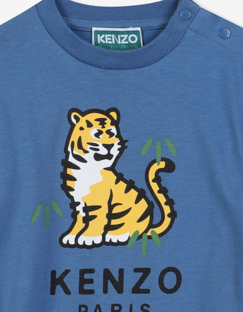 Baby Boys Kotora Tiger T-Shirt in Blue