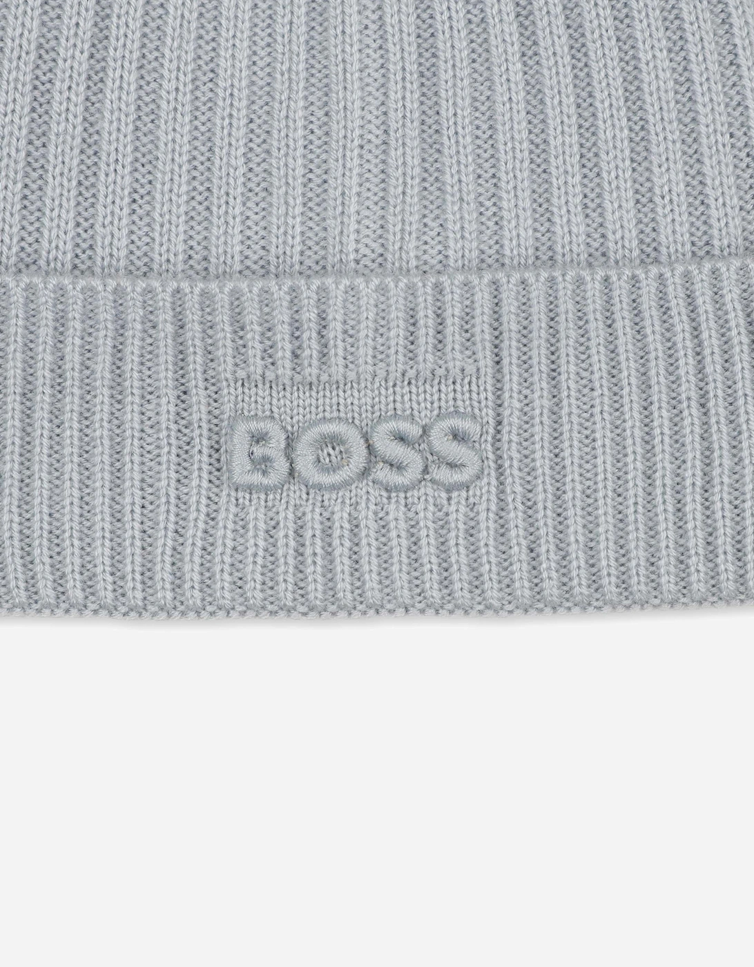 BOSS Baby Boys Embroidered Logo Beanie Hat in Blue