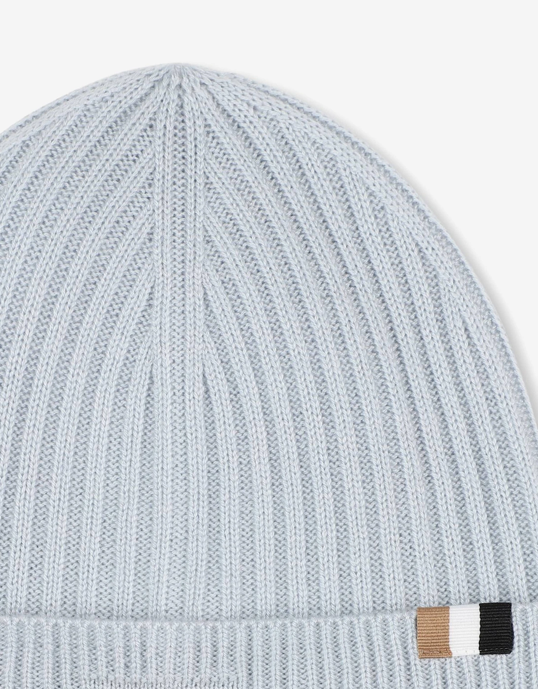 BOSS Baby Boys Embroidered Logo Beanie Hat in Blue