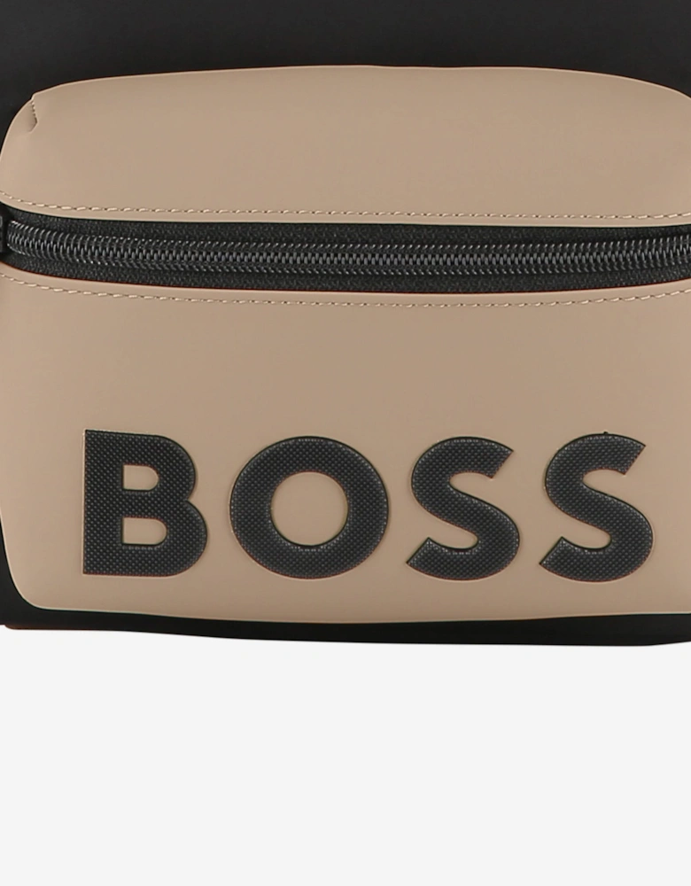 BOSS Boys Logo Print Backpack in Black (26.5cm)