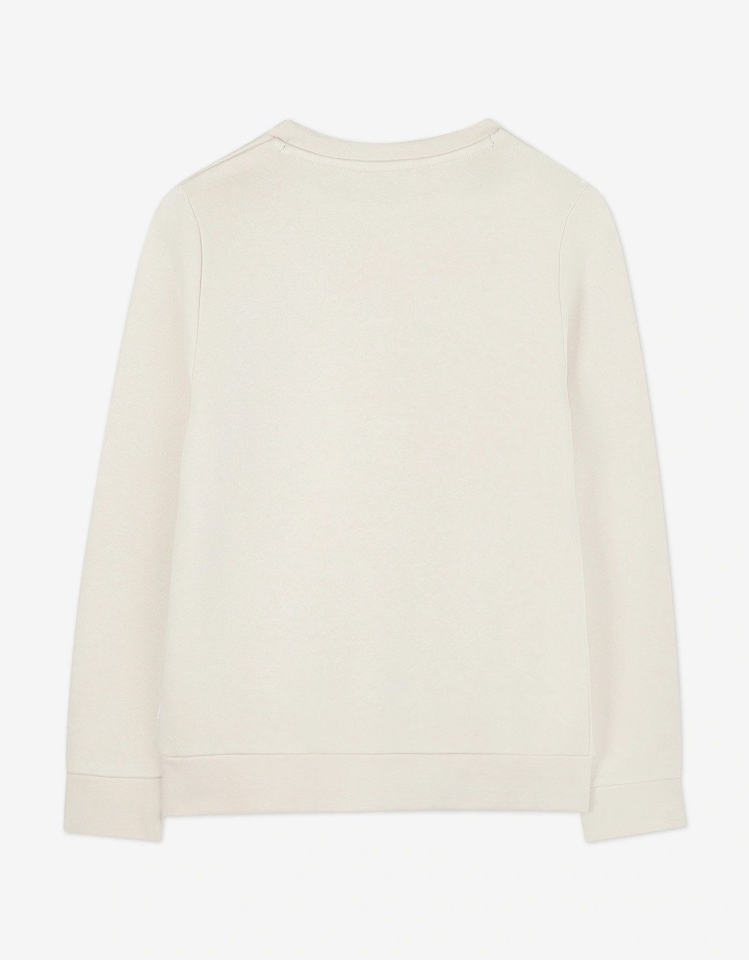 BOSS Boys Logo Print Sweatshirt in Ivory