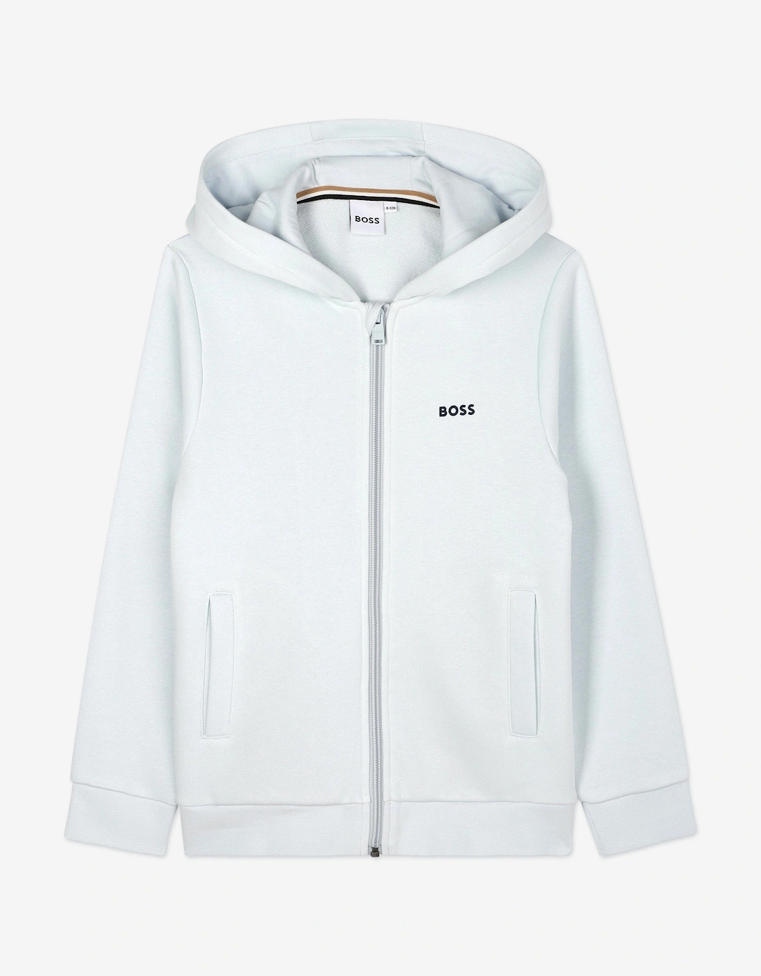 BOSS Boys Logo Print Tracksuit in Blue