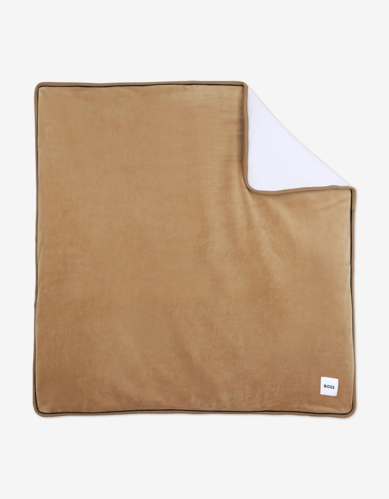 BOSS Baby Logo Blanket in Brown (75cm)