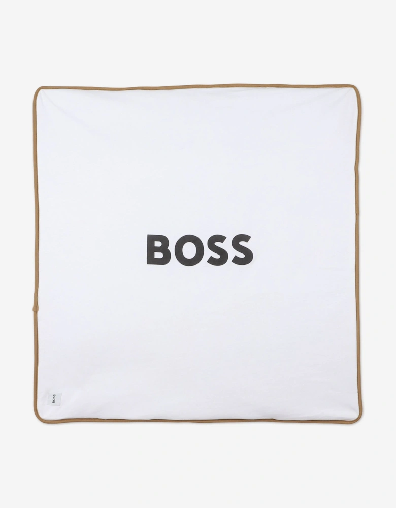 BOSS Baby Logo Blanket in Brown (75cm)