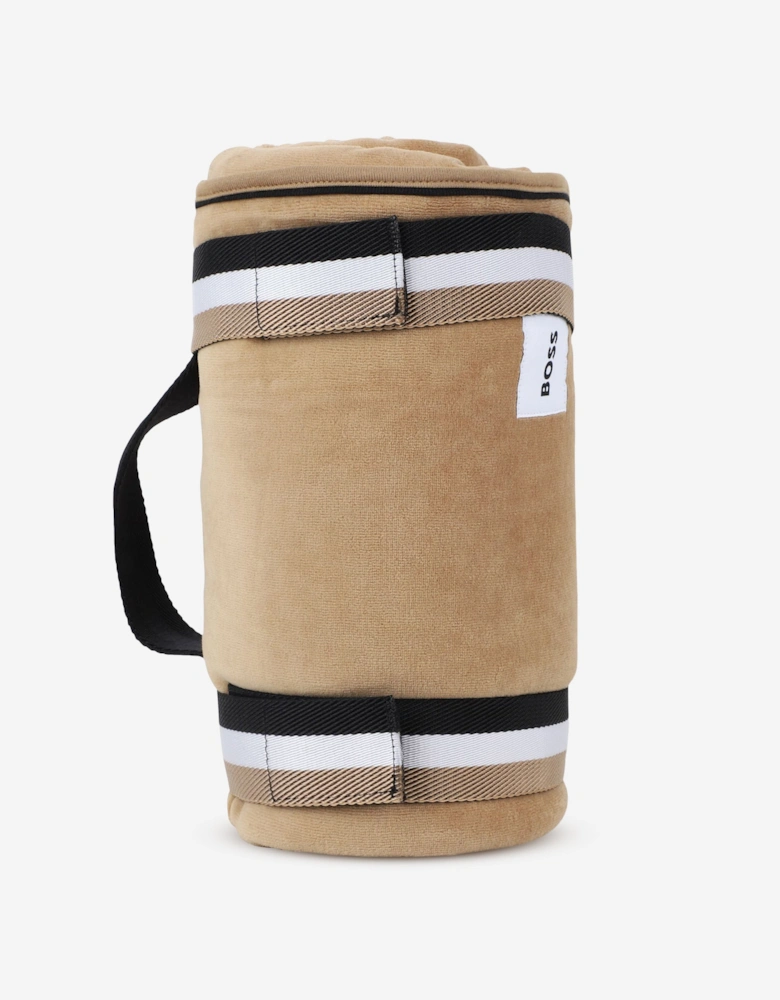 BOSS Baby Logo Blanket in Brown (75cm)