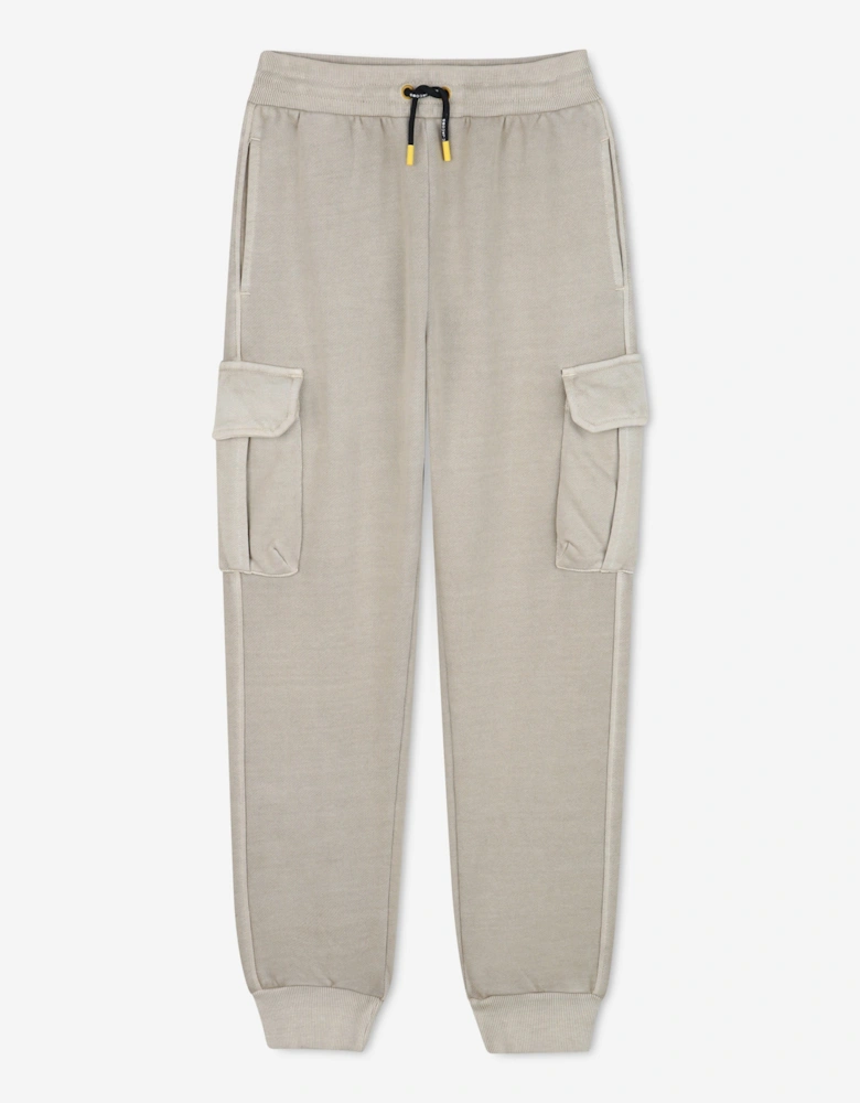 Boys Paint Print Joggers in Grey