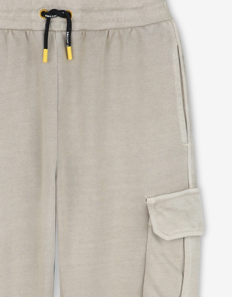 Boys Paint Print Joggers in Grey
