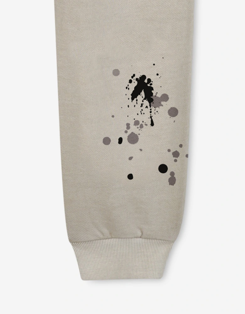 Boys Paint Print Joggers in Grey