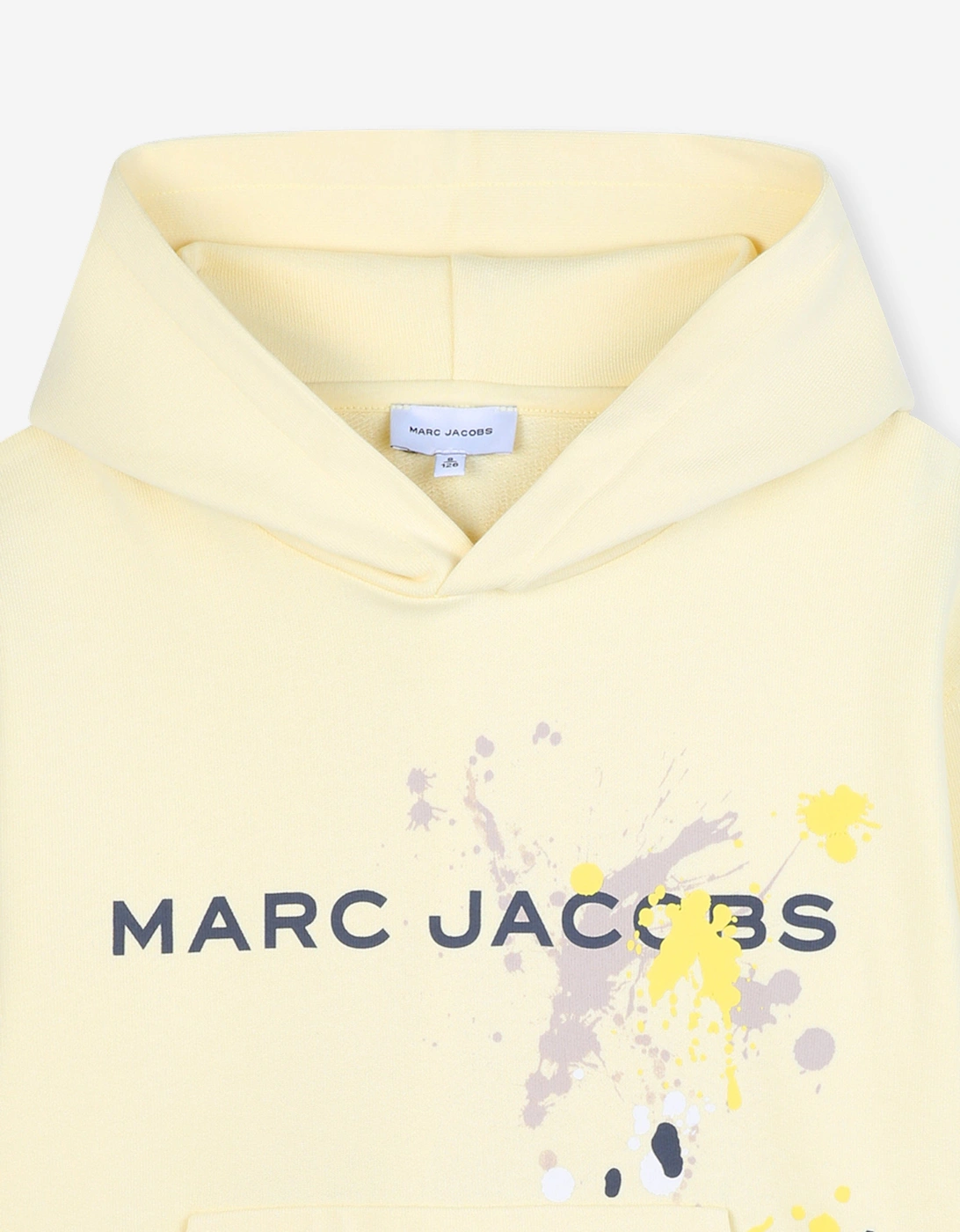 Boys Paint Logo Hoodie in Yellow