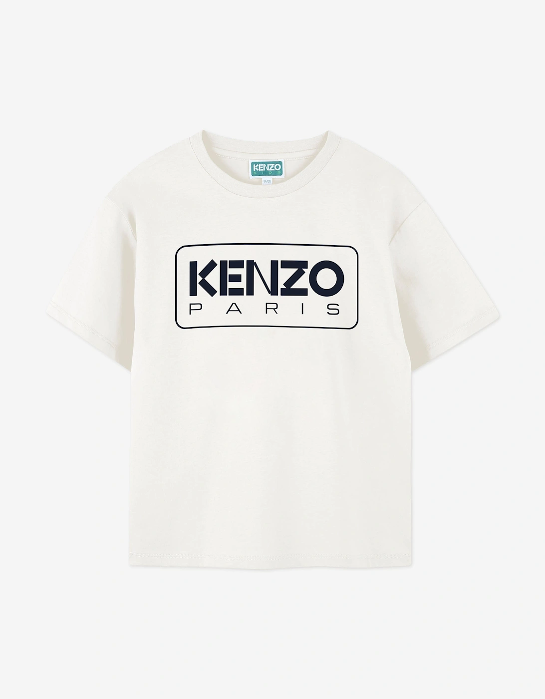 Kids Logo Print T-Shirt in Ivory, 4 of 3