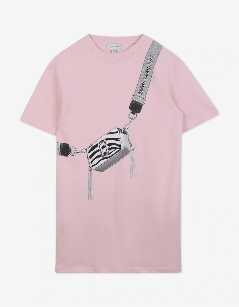 Girls Snapshot Bag Print T-Shirt in Pink