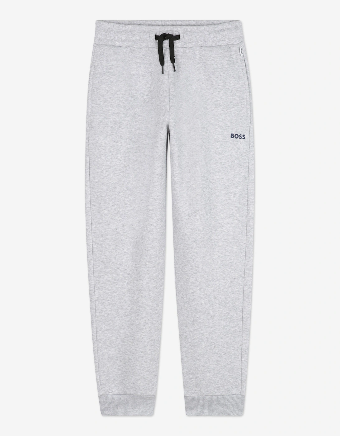 BOSS Boys Logo Print Tracksuit in Grey