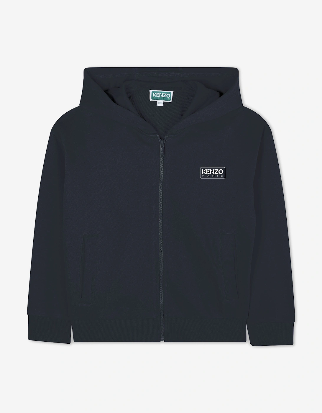 Kids Logo Zip Up Top in Navy, 5 of 4