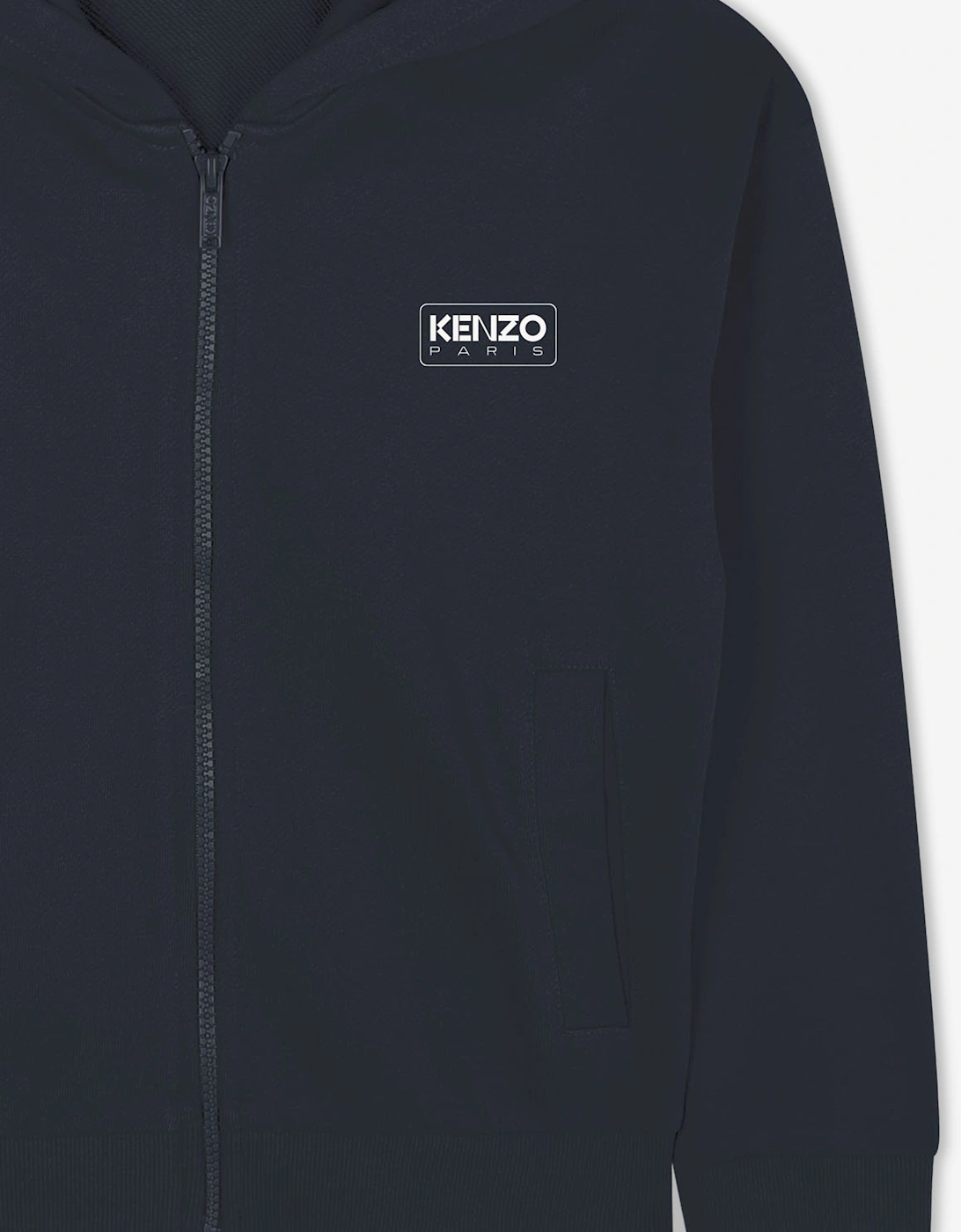 Kids Logo Zip Up Top in Navy