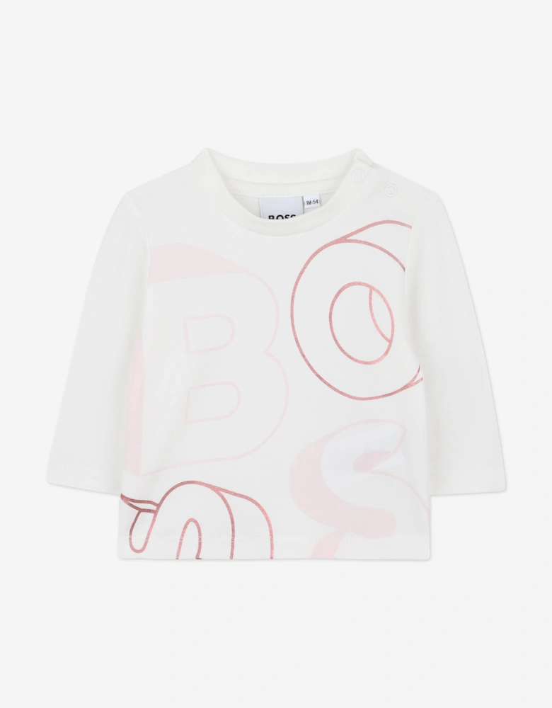 BOSS Baby Girls 3 Piece Tracksuit Set in Pink