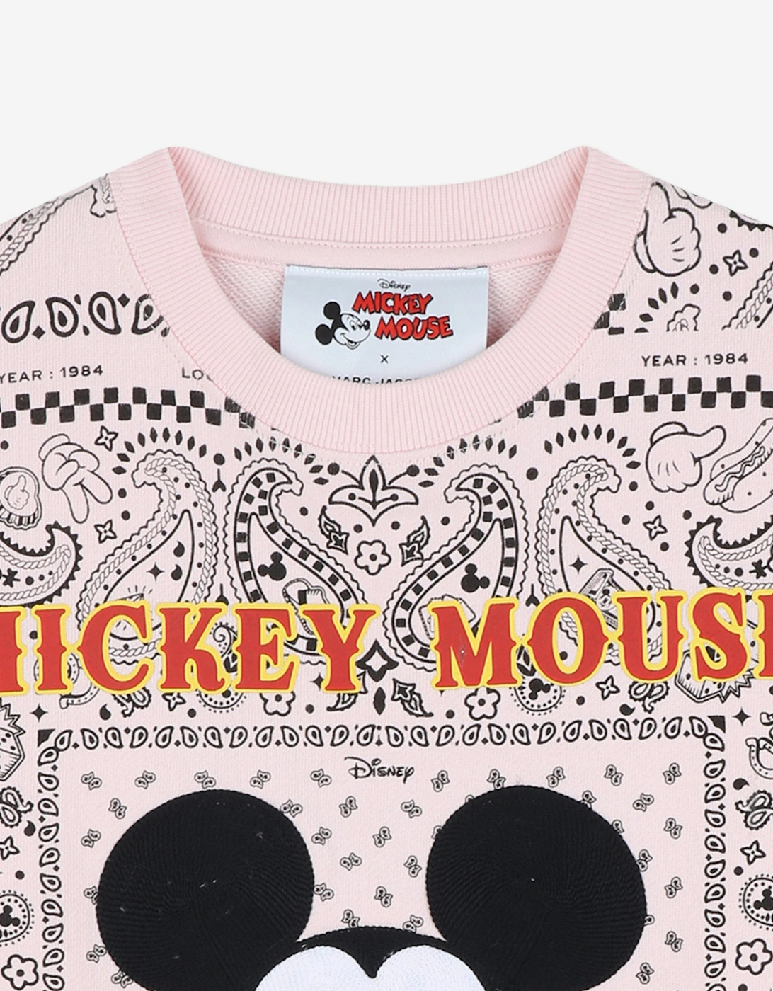 Girls Disney's Mickey Mouse Bandana Sweatahirt in Pink