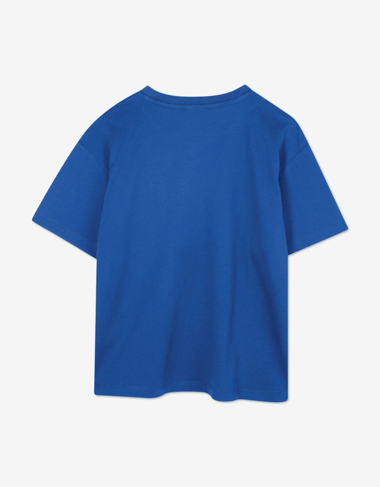 Kids Logo Print T-Shirt in Blue