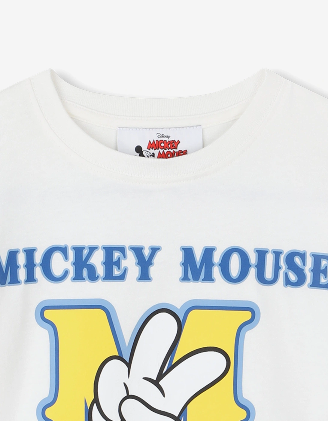 Boys Mickey Mouse T-Shirt in Ivory