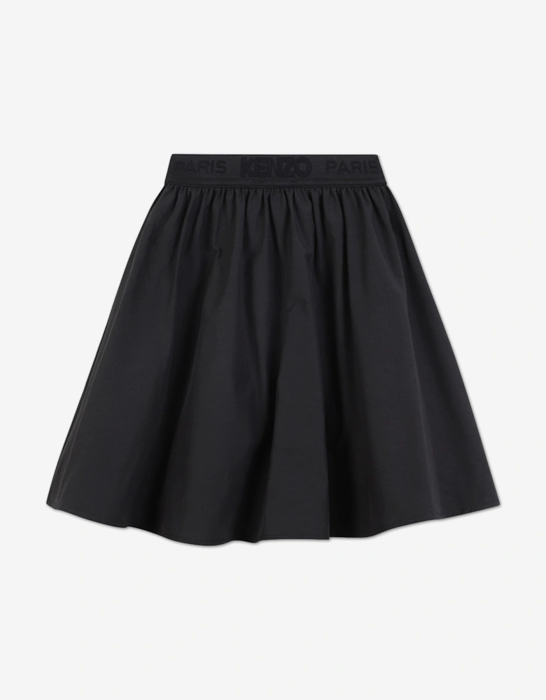 Girls Flared Skirt in Navy