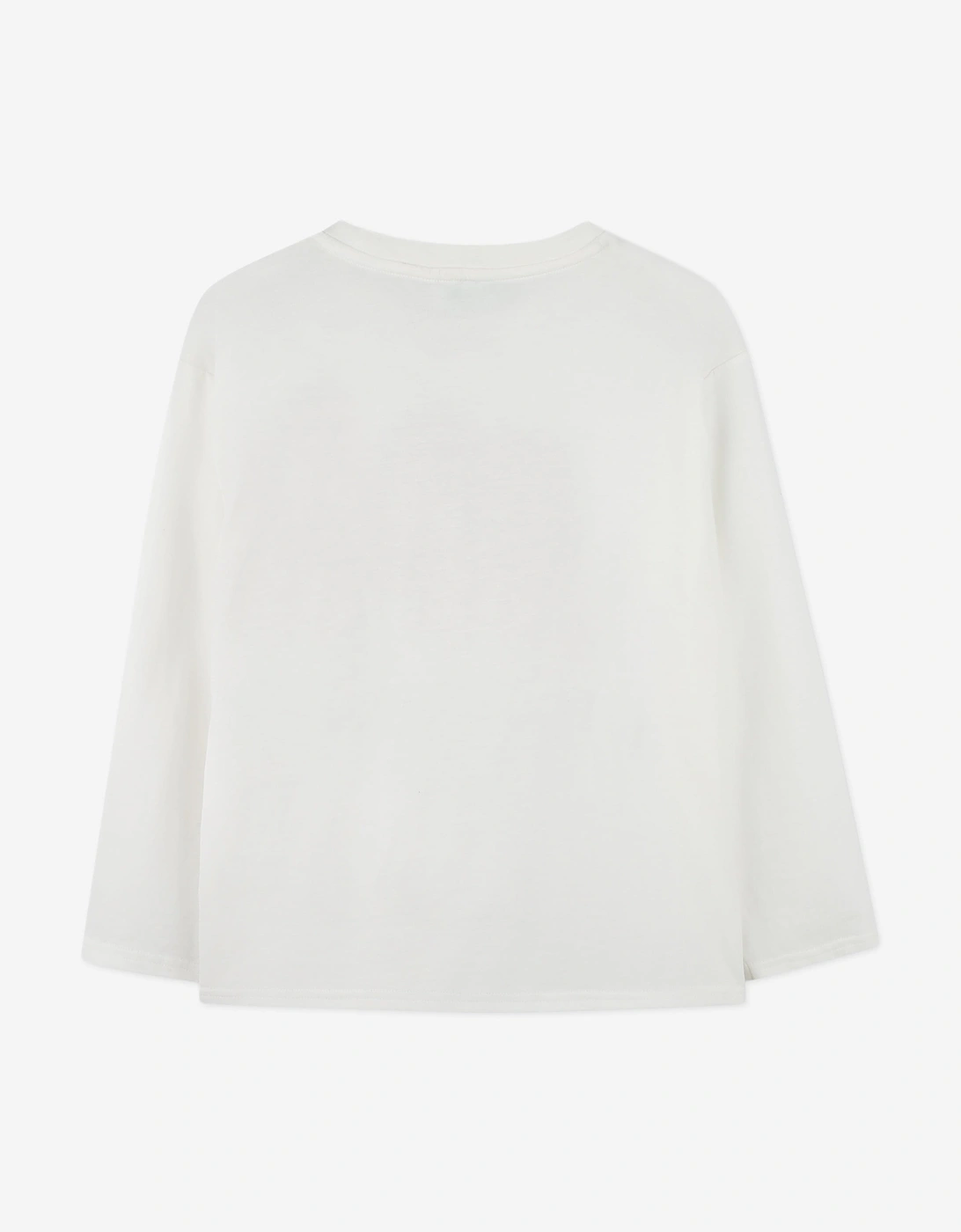 Kids Long Sleeve Boke Flower T-Shirt in Ivory