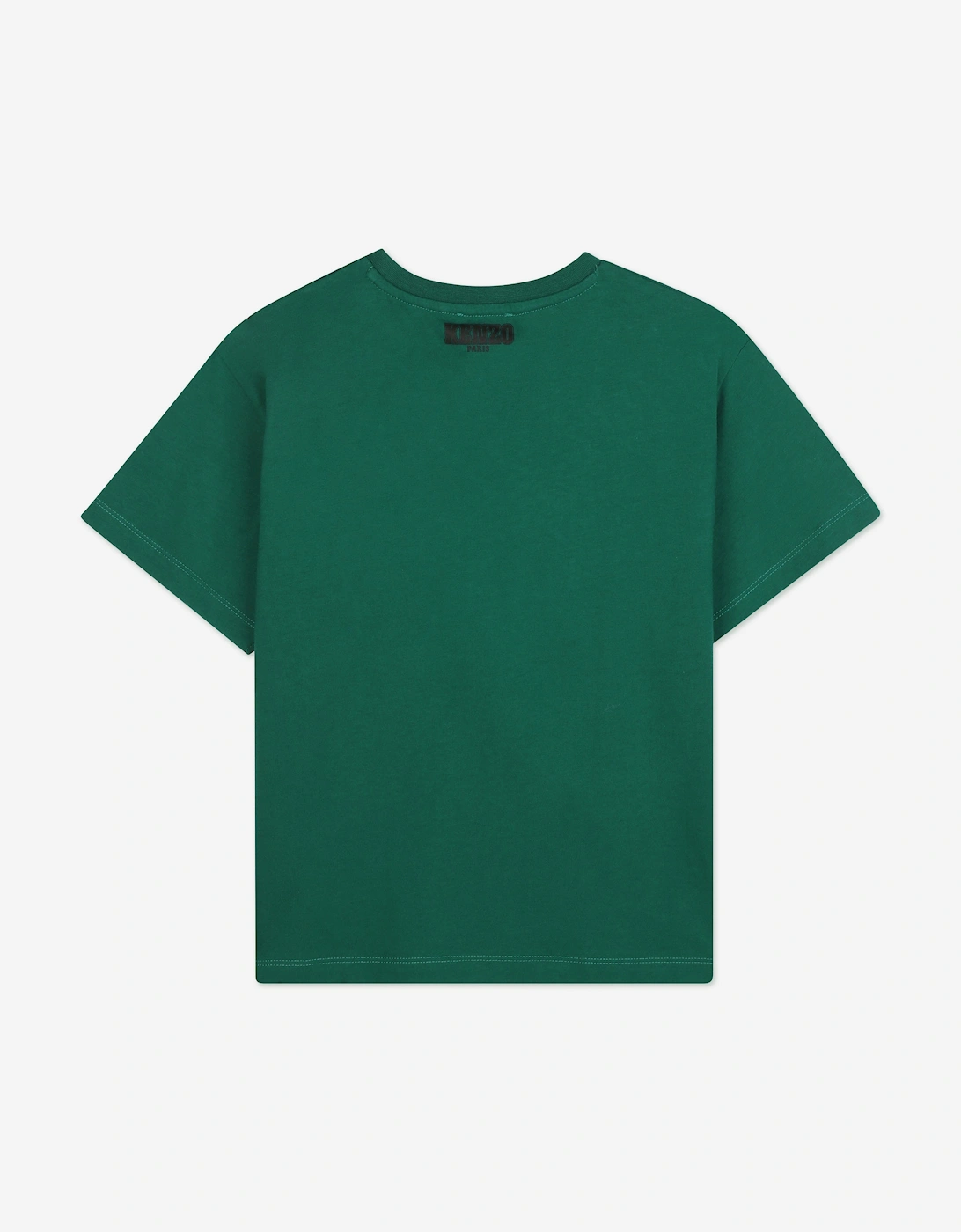Boys Tiger Print T-Shirt in Green