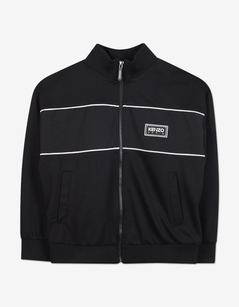 Kids Contrast Logo Tracksuit in Navy