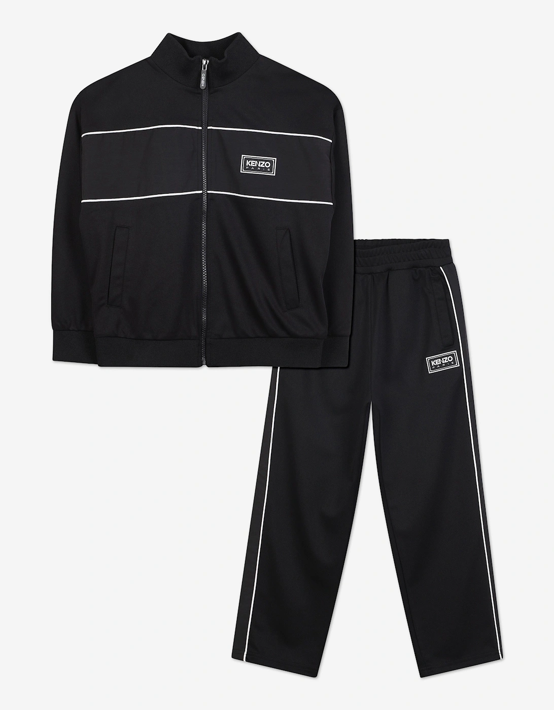 Kids Contrast Logo Tracksuit in Navy, 6 of 5