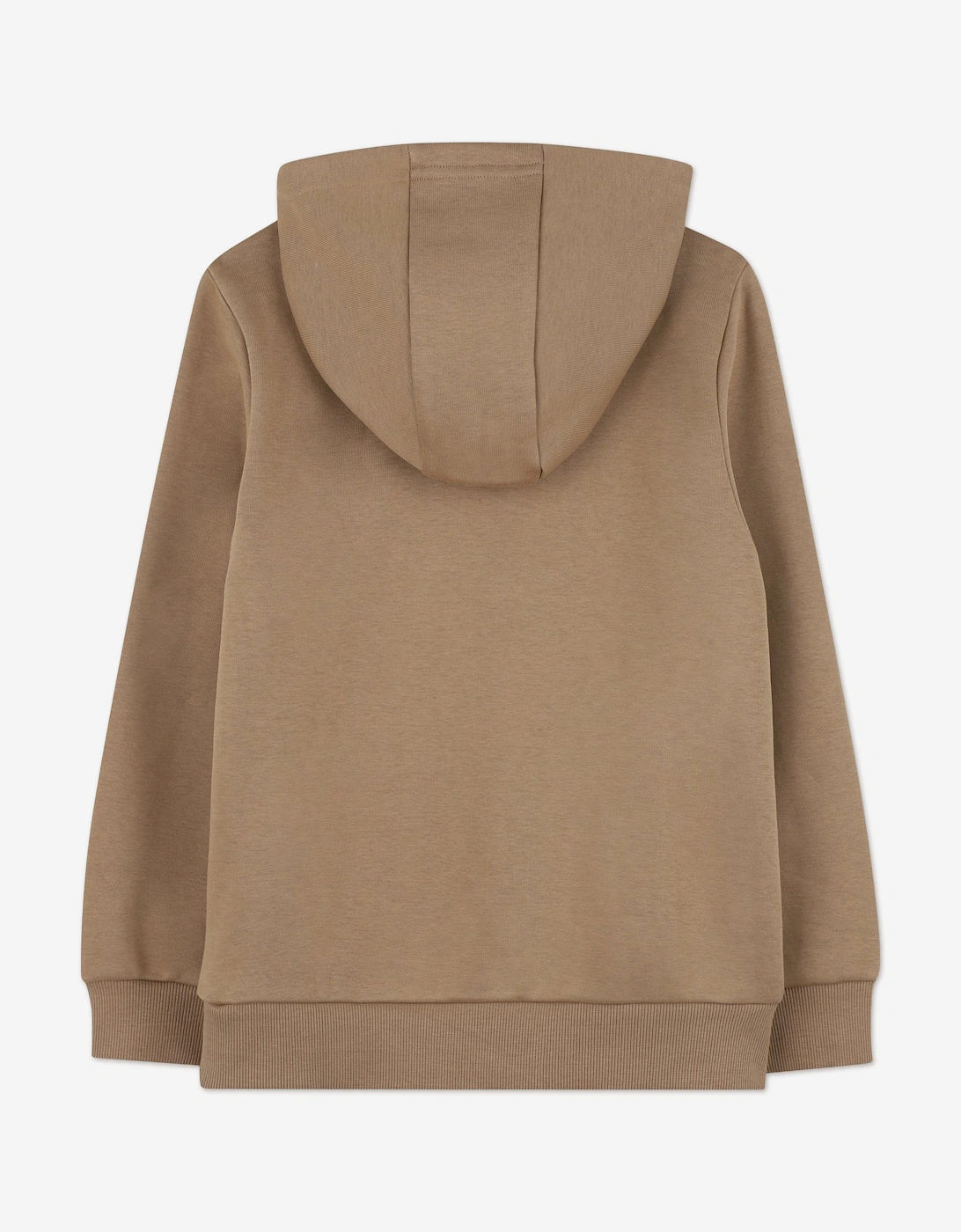 BOSS Boys Logo Print Hoodie in Brown